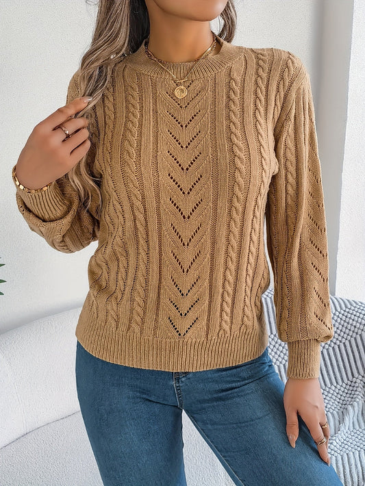Blythe | Sweter z teksturą w splocie kablowym 1