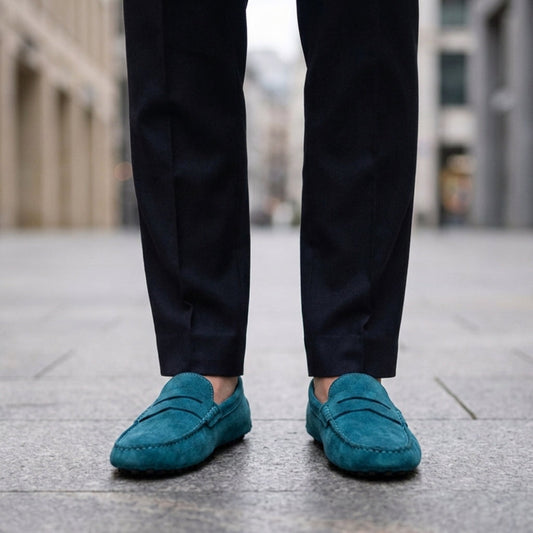 Mokasyny Fiesole Suede Penny Loafers 1