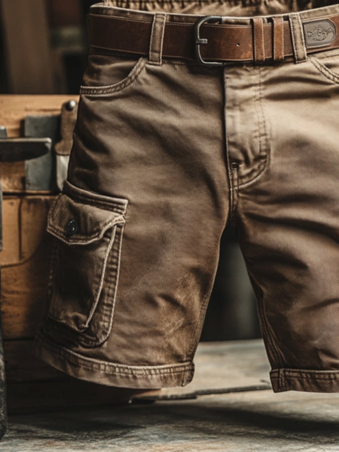 SZORTY CARGO W STYLU VINTAGE DLA MĘŻCZYZN 4