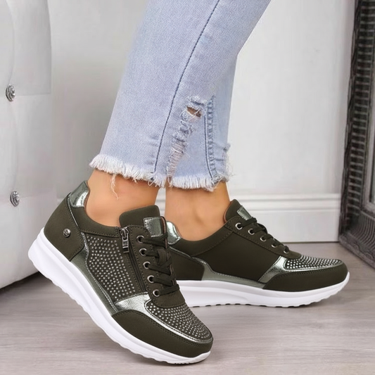 Sneakersy Damskie Ortopedyczne z Zamkiem - Wygodne i Stylowe na Co Dzień 1