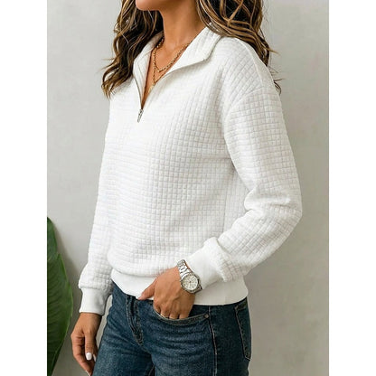 Annette | Teksturowany sweter z zamkiem błyskawicznym 2