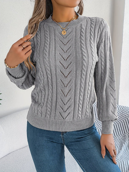 Blythe | Sweter z teksturą w splocie kablowym 8
