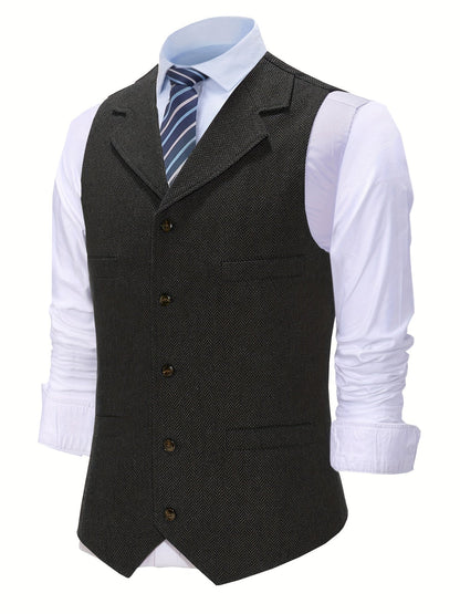 Byron | Elegancka kamizelka w jodełkę 4