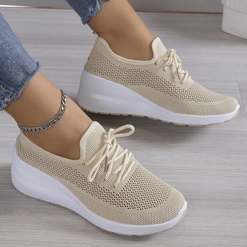 Damskie Buty Sportowe Ortopedyczne | Lekkie Tenisówki na Koturnie 1