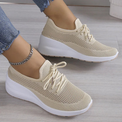 Damskie Buty Sportowe Ortopedyczne | Lekkie Tenisówki na Koturnie 1