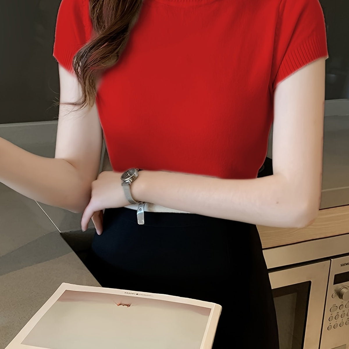Della | Elegancki top z golfem 11