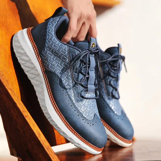 Dylan | Męskie sznurowane buty do chodzenia na platformie 1