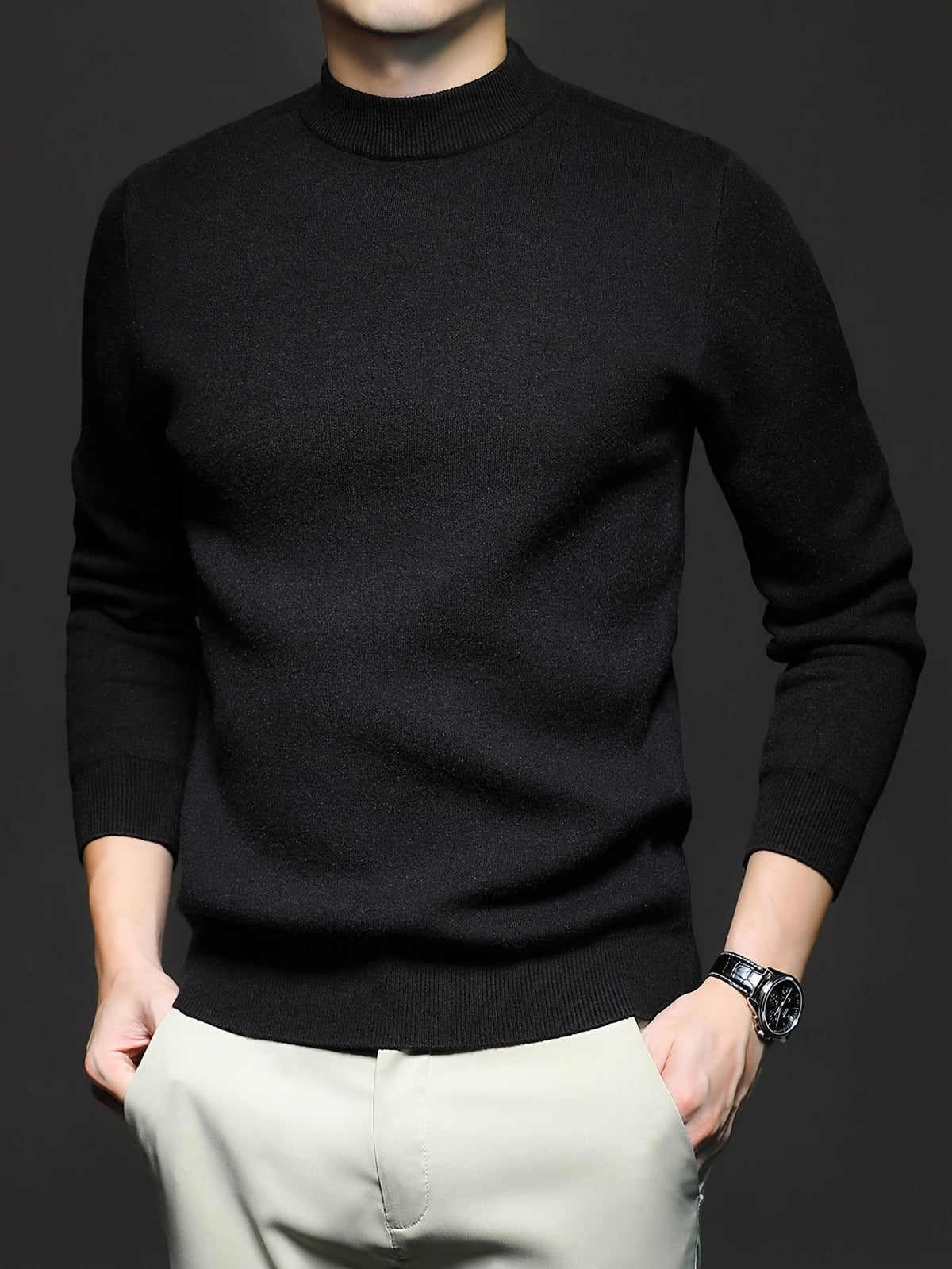 Everett | Elegancki sweter z wysokim kołnierzem 1
