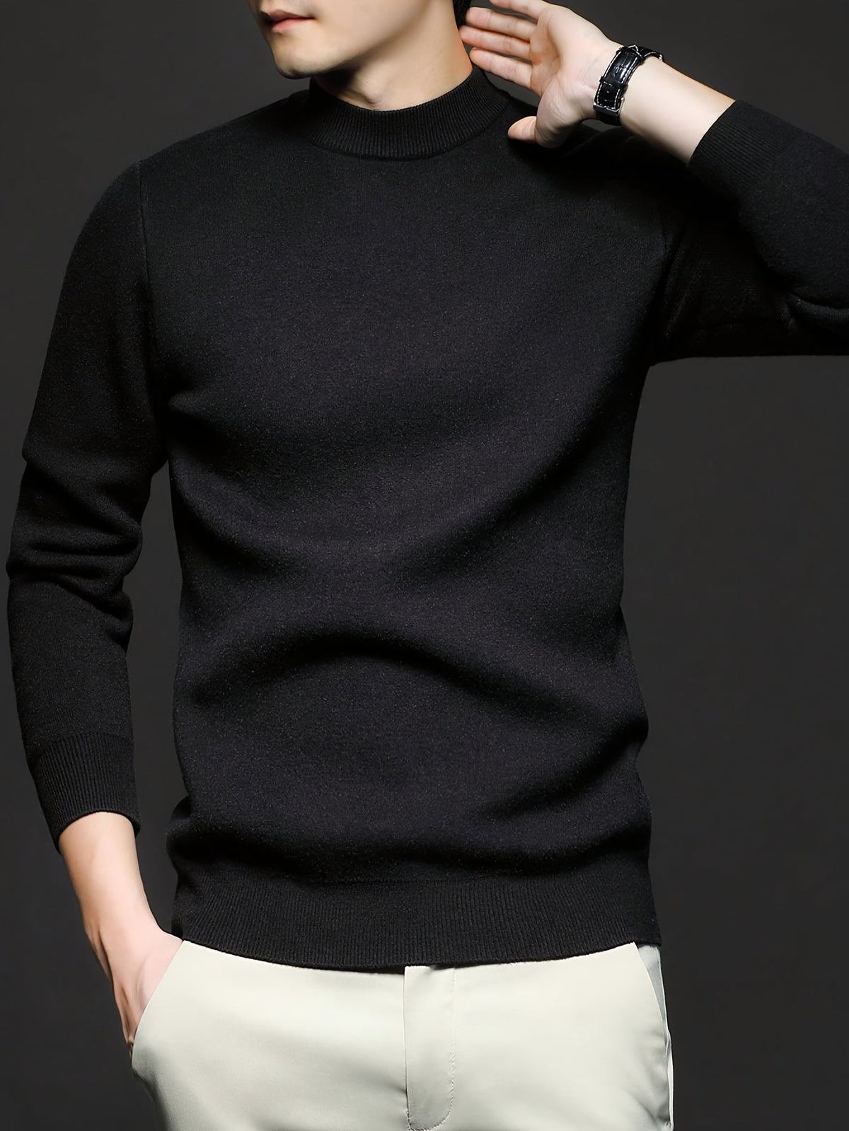 Everett | Elegancki sweter z wysokim kołnierzem 3