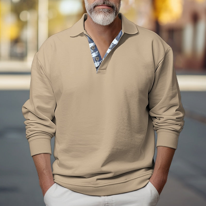 Griffin | Bluza z kołnierzykiem polo 3