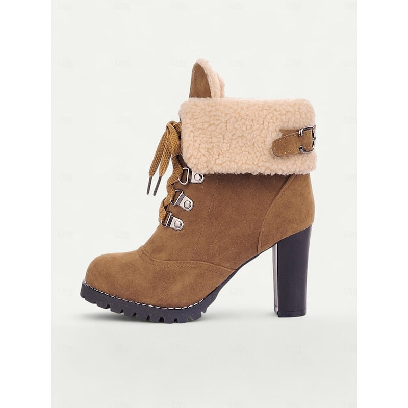 Ingram | Zimowe buty sznurowane z futrem 5