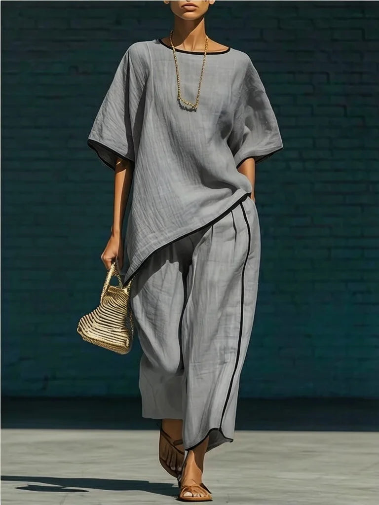 Komplet spodni lnianych Anila Cropped 4