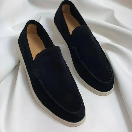 LAURENT MONAKO | ELEGANCKIE Zamszowe mokasyny 0