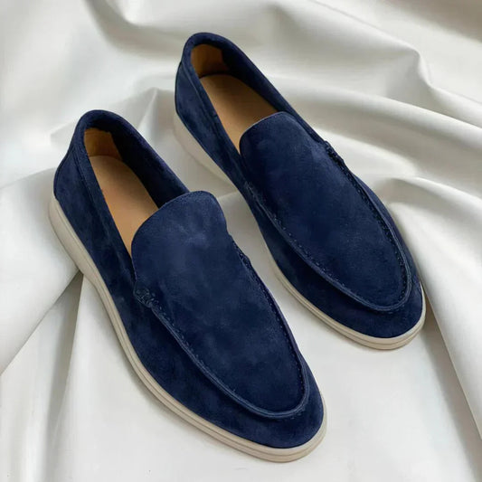 LAURENT MONAKO | ELEGANCKIE Zamszowe mokasyny 1