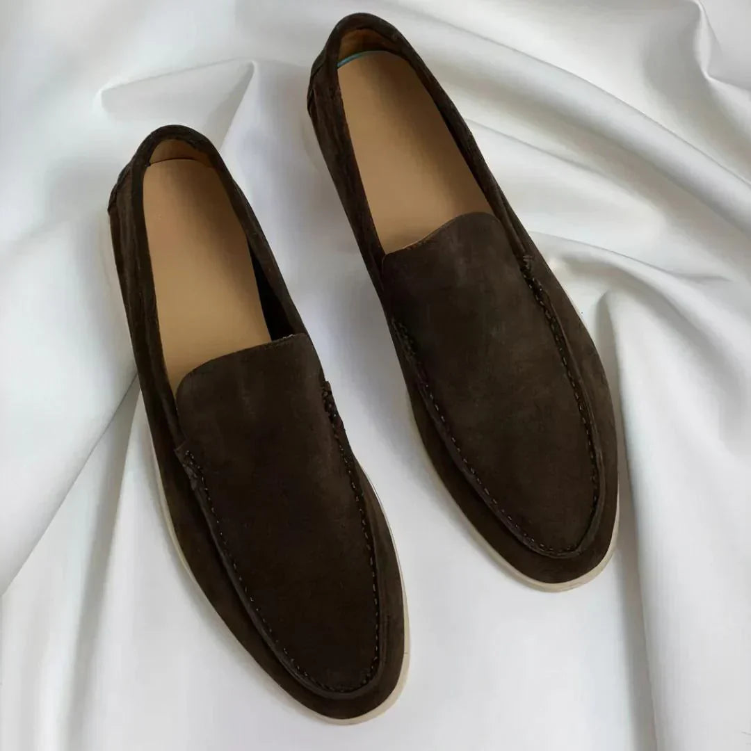 LAURENT MONAKO | ELEGANCKIE Zamszowe mokasyny 3