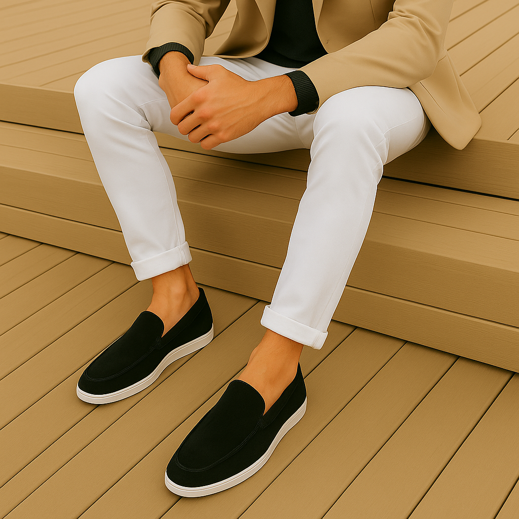 LAURENT MONAKO | ELEGANCKIE Zamszowe mokasyny 7