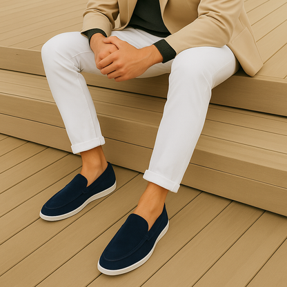 LAURENT MONAKO | ELEGANCKIE Zamszowe mokasyny 8