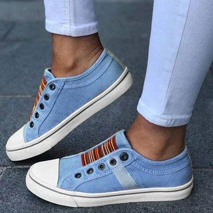 Lekkie Tenisówki Damskie Canvas | Wygodne Buty Casual bez Sznurowania 2