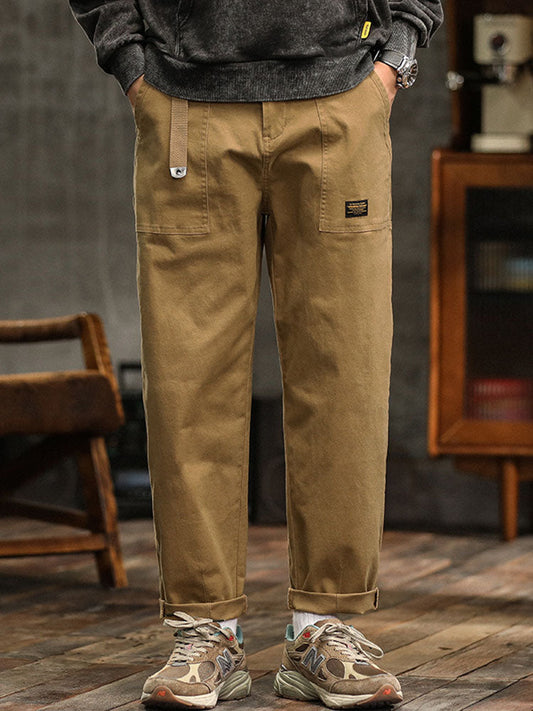 Męskie spodnie casualowe w stylu vintage 1