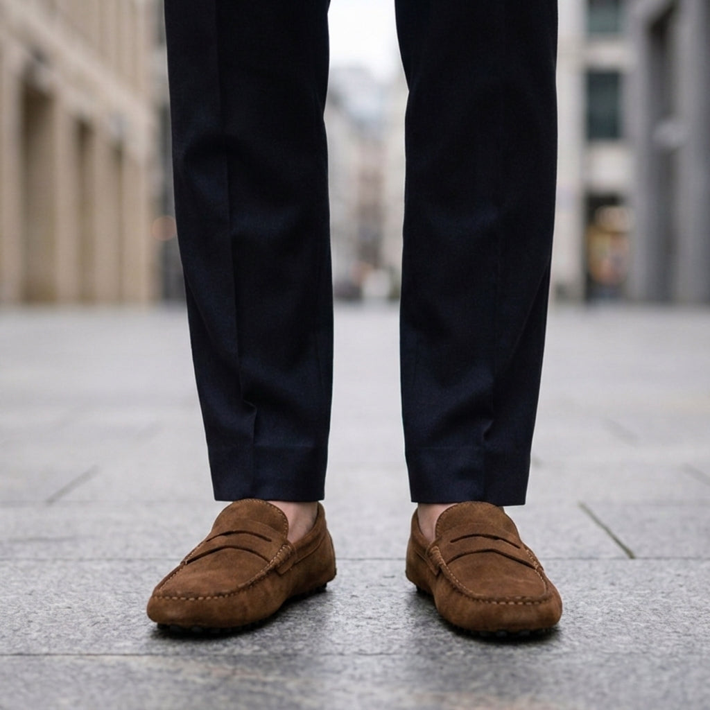 Mokasyny Fiesole Suede Penny Loafers 0