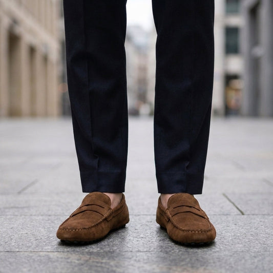 Mokasyny Fiesole Suede Penny Loafers 0