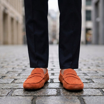 Mokasyny Fiesole Suede Penny Loafers 8
