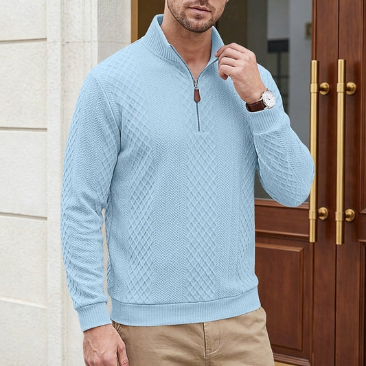 Nash | Teksturowany sweter z zamkiem błyskawicznym 0