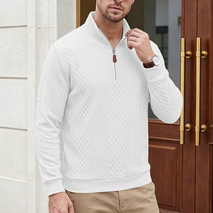 Nash | Teksturowany sweter z zamkiem błyskawicznym 12