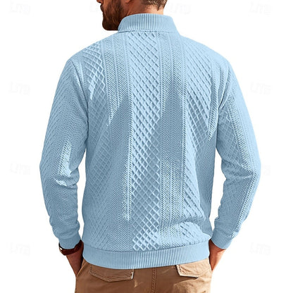 Nash | Teksturowany sweter z zamkiem błyskawicznym 2