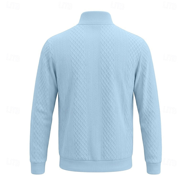 Nash | Teksturowany sweter z zamkiem błyskawicznym 5