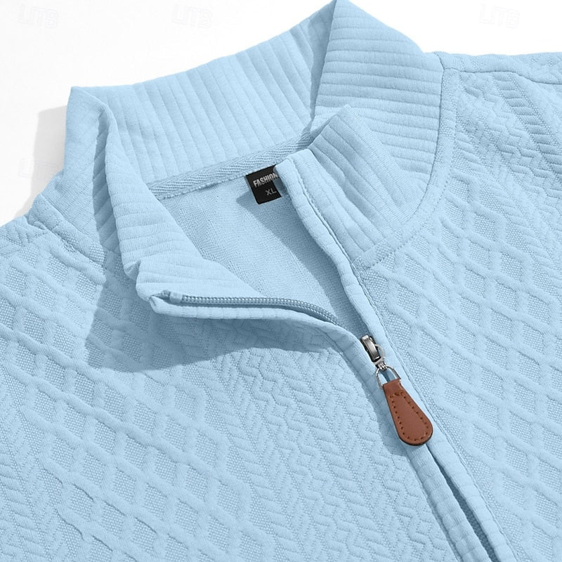 Nash | Teksturowany sweter z zamkiem błyskawicznym 6
