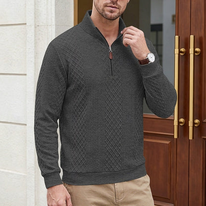 Nash | Teksturowany sweter z zamkiem błyskawicznym 9
