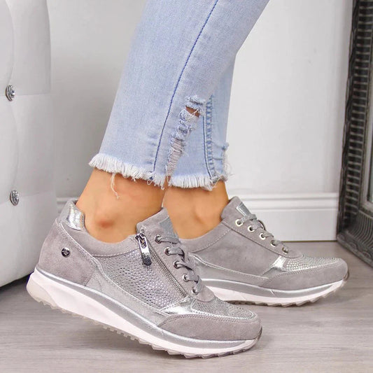 Sneakersy Damskie Ortopedyczne z Zamkiem - Wygodne i Stylowe na Co Dzień 0
