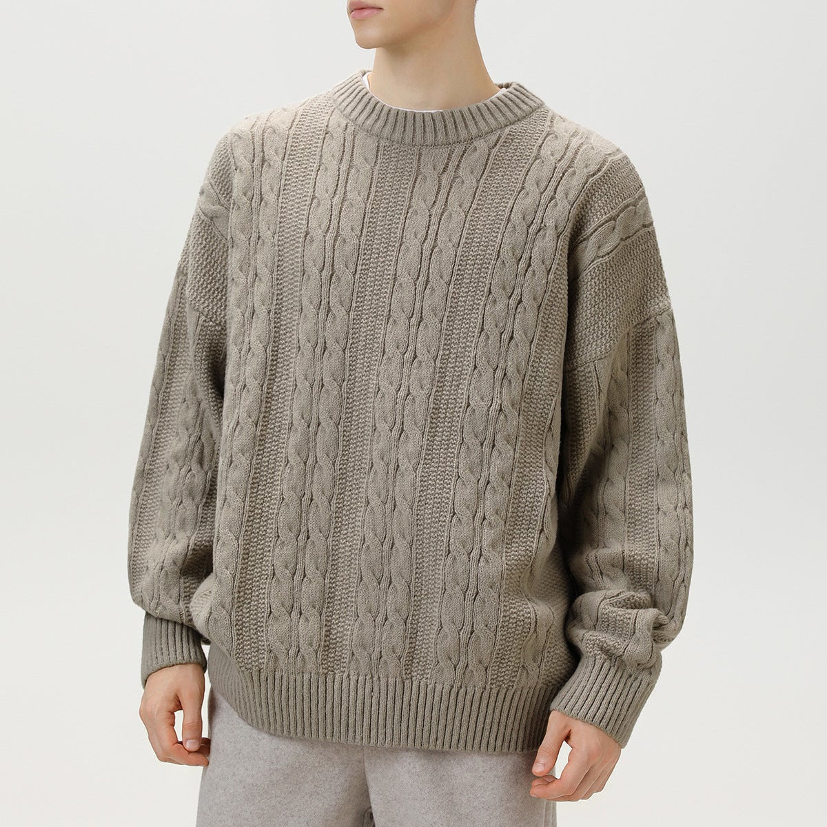 Sweter Arbury Cable-Knit 8