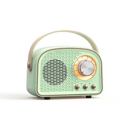 Vintage Bluetooth głośnik z radioodbiornikiem FM – RetroVibe 7
