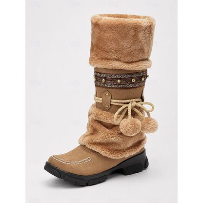 Wren | Przytulne boho zimowe buty do połowy łydki 3