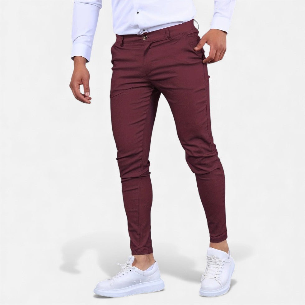 Zwei Chino Męskie | Elastyczne, Elegancki Krój 5
