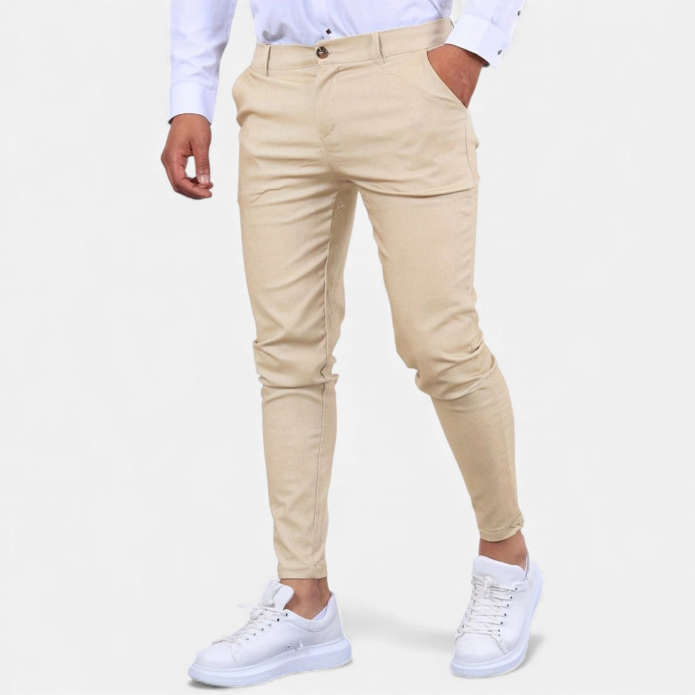 Zwei Chino Męskie | Elastyczne, Elegancki Krój 6